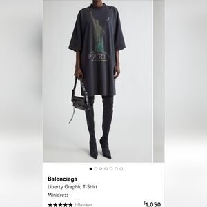 Balenciaga Liberty Graphic T-Shirt Minidress Size S